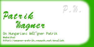 patrik wagner business card